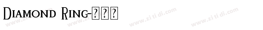 Diamond Ring字体转换